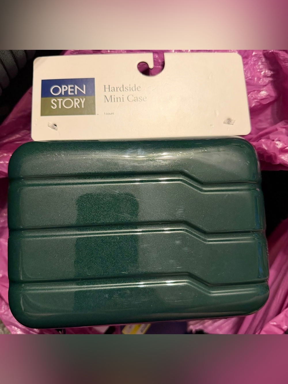 Open Story Green Hardside Mini Case - Durable Travel & Storage